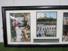2005 England Win 2-1 to Regain the Ashes, Framed & Glazed Picture Presentation Collage with Plaque. Size 45 x 90cm. - 2