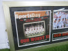 Picture & Newspaper Cut Out " Our Worst & Best XI. Framed & Glazed. Size 45 x 77cm. - 2
