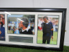 Seve Ballesteros 'The Legend - 1957 - 2011', Framed & Glazed Picture Presentation Collage with Plaque. Size 45 x 90cm. - 2