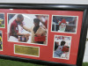 Arsenal FC Football Collage Picture of Arsenal FC 'Ian Wright & Thierry Henri'. Framed & Glazed Picture Presentation Collage with Plaque. Size 41 x 76cm. - 4