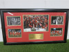 Liverpool FC Football Collage Picture of Liverpool '5 Times European Champions'. Framed & Glazed Picture Presentation Collage with Plaque. Size 41 x 76cm.
