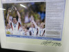 Signed Newspaper Cut Out of England Rugby Celebrates Webb Ellis Cup, Signature Unknown. Framed & Glazed. Size 50 x 45cm. - 4