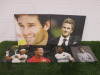 6 x Prints on Stretched Canvas to Include: Rafael Nadal, Jonny Wilkinson, Gavin Henson & Christiano Ronaldo (Size 25 x 25cm) & Mark Webber & David Beckham (Size 40 x 40cm).