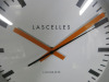 Lascelles Sync Grey Station Wall Clock with Orange Hands. - 2
