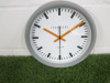 Lascelles Sync Grey Station Wall Clock with Orange Hands. - 4