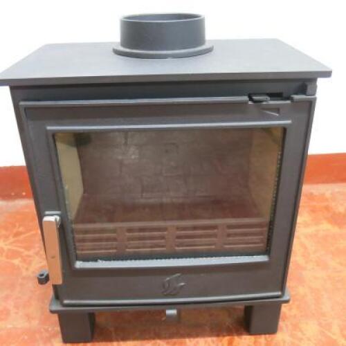 ACR Malvern Multi Fuel Stove, in Steel Matt Black Finish, Brushed Steel Handle, 5kw Output. RRP £899