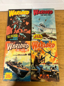8 x "Warlord for Boys" Books to Include Years: 1977/78/78/79/80/81/82 & 1986 (Condition As Viewed).