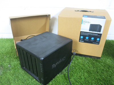 Synology Diskstation DS918+ comes with 4 x C-Gate 8 TB IronWolf HDD's, in Original Box. NOTE: requires spec & data wiping.