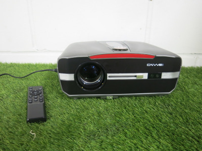 Caiwei Digital LED Projector, Model A15 with Remote.