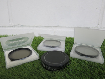 5 x Lens Filters, 67mm-77mm, to Include: 3 x Haida & 2 x K&F Concept.