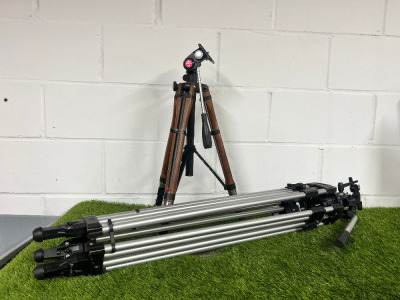 2 x Camera Tripods to Include: Monfrotto 350/DK17 Large Extending Tripod & SV Kenlock AA Tripod.