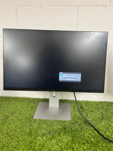 Dell 27.5" Flat Panel Monitor, Model U2715Hc, on Grey Stand with Power Supply.