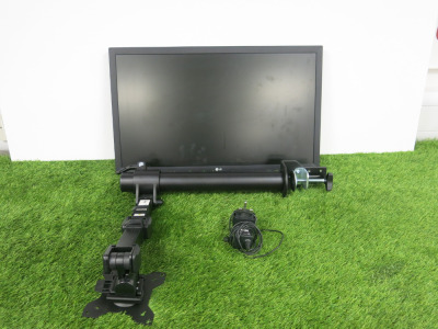 LG 24" HD Monitor, Model 24MK400H-B. Comes with Power Supply & Office Desk Mount.