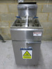Imperial Gas Twin Well Double Basket Deep Fat Fryer, Model CIFS -2525, S/N 09619421. Comes with 2 Baskets. H112 x W40 x D77cm.