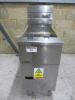 Pitco Gas Single Well Double Basket Deep Fat Fryer, Model SG14, S/N G16HBO66257. Comes with 2 Baskets. H120 x W40 x D77cm.