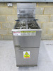Pitco Gas Single Well Double Basket Deep Fat Fryer, Model 35C+, S/N G11DC014830. Comes with 2 Baskets. H120 x W40 x D77cm.