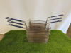 6 x Commercial Deep Fat Frying Baskets.