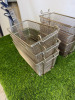 6 x Commercial Deep Fat Frying Baskets. - 2
