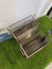 5 x Commercial Deep Fat Frying Baskets. - 4