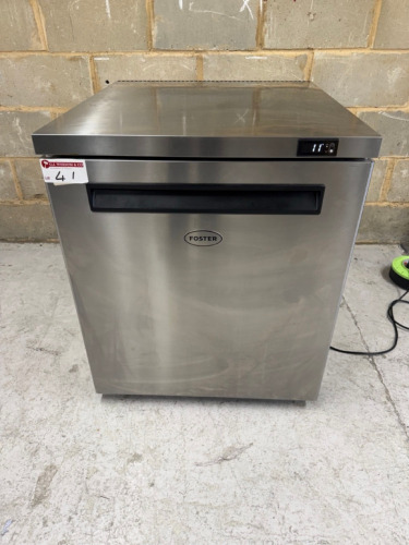 Foster Stainless Steel Undercounter Freezer, Model 13-207 LR200. Comes with 2 Shelves. Size H82 x W68.5 x D76cm.