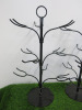4 x Metal Tree Cocktail/Wine Glass Holders, 10 Glasses per Holder. - 6