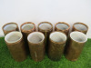 9 x Copper Wine/Champagne Cooler. NOTE: 4 x missing seal. - 7