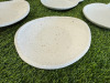 Approx. 110 x Stone Glazed Plates to Include: 40 x Egg Shaped Plate (19 x 17cm) & 70 x Irregular Shaped Plate (21 x 16cm). - 8