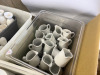 Approx. 945 Assorted Branded Quantity of Cameo China , Churchill & Jinqiangyi Restaurant White Crockery to Include: 720 x Dipping Bowls, Size 8cm, 65 x Bowls, Size 11.5cm, 26 x Small Jugs, 40 x Spoons, 17 x Dishes with Lids, 25 x Square Bowls, 23 x Bowls - 23