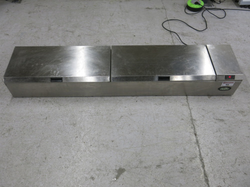 Foster Refrigerated Preparation Well, Model 619395U, S/N 213592115. Size H25 x W188 x D38cm.