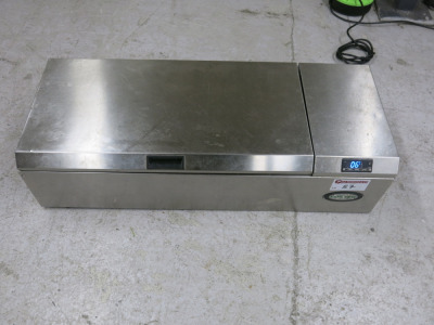 Foster Refrigerated Preparation Well, Model 619391U, S/N 224576111. Size H25 x W97 x D38cm.