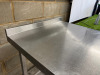 Stainless Steel Prep Table with Part Splash Back. Size H92 x W72x D68cm. - 3