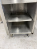 Stainless Steel Prep Table with Part Splash Back & Shelf Under. Size H87 x W53x D88cm. - 4