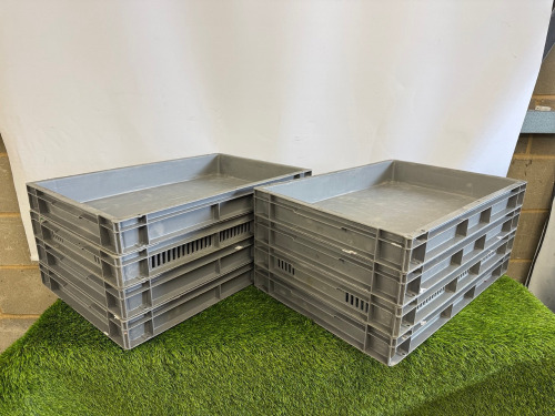 8 x Schoeller Allibert Stacking Storage Box, Size 60 x 40cm.