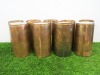 9 x Copper Wine/Champagne Cooler. NOTE: 4 x missing seal.