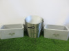 13 x Asahi Ice Bucket to Include: 11 x Metal Ice Buckets & 2 x Plastic.