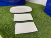 270 x Assorted Sized White Rectangular Serving Dishes to Include: 35 x Large, 190 x Medium & 473 x Small. - 6