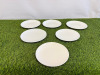 Approx. 400 x Restaurant/Caf&eacute; White Plates, Size 22cm. NOTE: you will need crates
