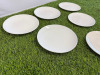Approx. 400 x Restaurant/Caf&eacute; White Plates, Size 22cm. NOTE: you will need crates - 2