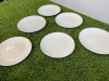 Approx. 400 x Restaurant/Caf&eacute; White Plates, Size 22cm. NOTE: you will need crates - 3