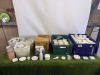Approx. 945 Assorted Branded Quantity of Cameo China , Churchill & Jinqiangyi Restaurant White Crockery to Include: 720 x Dipping Bowls, Size 8cm, 65 x Bowls, Size 11.5cm, 26 x Small Jugs, 40 x Spoons, 17 x Dishes with Lids, 25 x Square Bowls, 23 x Bowls 