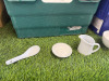 Approx. 945 Assorted Branded Quantity of Cameo China , Churchill & Jinqiangyi Restaurant White Crockery to Include: 720 x Dipping Bowls, Size 8cm, 65 x Bowls, Size 11.5cm, 26 x Small Jugs, 40 x Spoons, 17 x Dishes with Lids, 25 x Square Bowls, 23 x Bowls - 4
