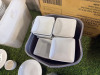 Approx. 945 Assorted Branded Quantity of Cameo China , Churchill & Jinqiangyi Restaurant White Crockery to Include: 720 x Dipping Bowls, Size 8cm, 65 x Bowls, Size 11.5cm, 26 x Small Jugs, 40 x Spoons, 17 x Dishes with Lids, 25 x Square Bowls, 23 x Bowls - 8