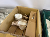 Approx. 945 Assorted Branded Quantity of Cameo China , Churchill & Jinqiangyi Restaurant White Crockery to Include: 720 x Dipping Bowls, Size 8cm, 65 x Bowls, Size 11.5cm, 26 x Small Jugs, 40 x Spoons, 17 x Dishes with Lids, 25 x Square Bowls, 23 x Bowls - 9