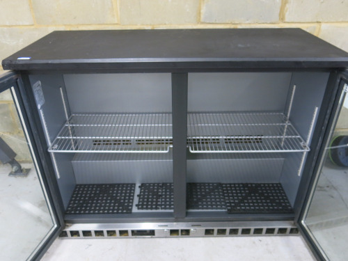 Gamko 2 Glass Door Back Bar Chiller, Model MXC25275GG310. Size H90 x W120 x D52cm.