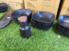 117 x Assorted Black Crockery & Melamine Bowls to Include: 45 x Jugs with Lids, 40 x Melamine Bowls, 25 x 30cm Plates & 7 x 20cm Plates. - 3