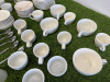 Quantity of White Crockery to Include: 8 x Coffee Cups, 10 x Espresso Cups, 2 x Milk Jugs, 10 x Bowls & 30 x Assorted Size Saucers. - 7