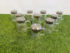 9 x Glass Tea Pots & 1 x Coffee Cafetiere.