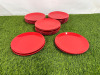 21 x Red Plates, Size 20cm.