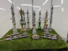 11 x 2 Piece Shisha & 6 x 1 Piece Shisha for Spares. NOTE: require hoses.