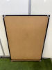 Black Framed Pin Board, Size H120 x 84cm. - 3